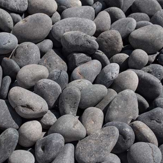 Mex Beach Pebbles 1/2" – 1" black