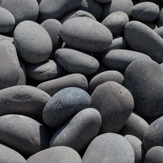 Mex Beach Pebbles 3" – 5" black