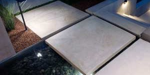 Large concrete tiles