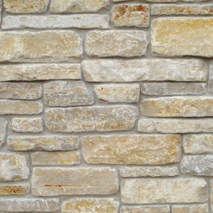Cream stone wall