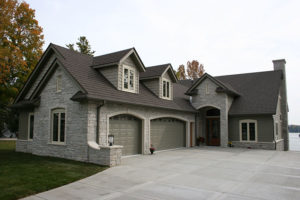 A gray house