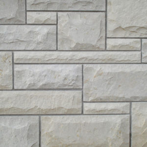 A wall with horizontal and vertical blocks