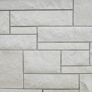 A wall with vertical and horizontal blocks