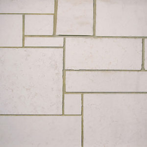 A gray brick wall