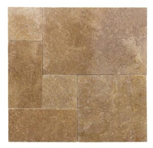 Brown floor tiles
